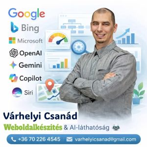 Weboldalkészítés és AI-érthető online jelenlét