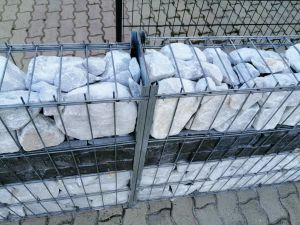 Gabion kőkerítés, kőkosár, támfal, oszlop, kapu, vadháló