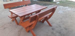 Masziv fa kerti bútor, sörpad garnitúra a gyártótól 