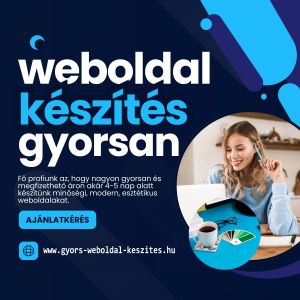Modern Weboldal készítés és Webshop készítés