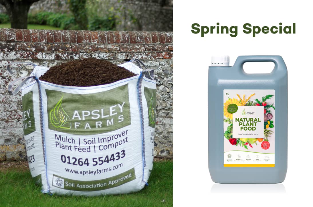 SPRING SPECIAL - 730L Mulch & 5L Natural Plant Food