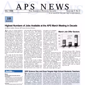 APS News May 1998