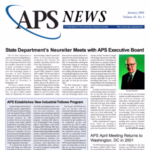 APS News January 2001