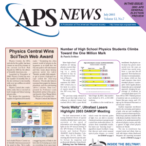 APS News July 2003