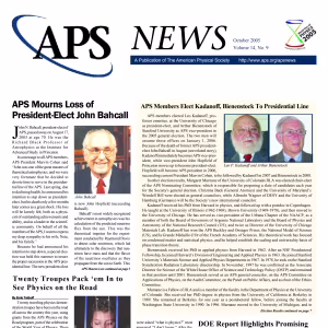 APS News October 2005