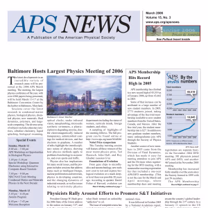APS News March 2006