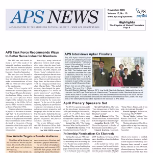 APS News November 2006