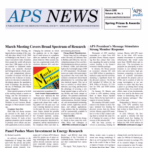 APS News March 2009