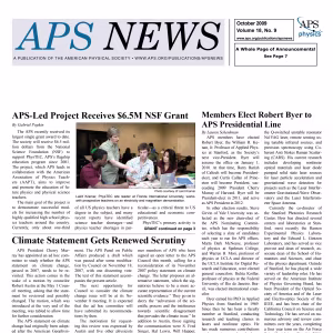 APS News October 2009