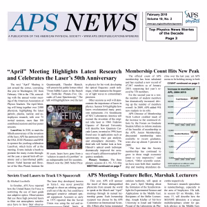 APS News February 2010