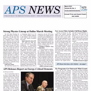 APS News March 2011
