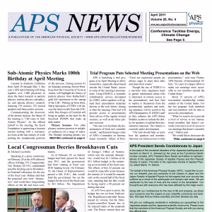 APS News April 2011