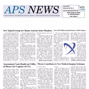 APS News June 2011