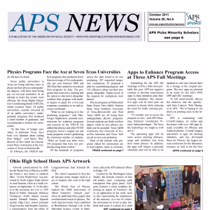 APS News October 2011