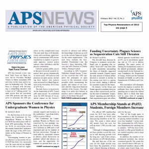 APS News February 2013