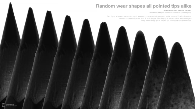 Random wear shapes all tips alike | John Sebastian, Technical University of Denmark (DTU), johnseb@dtu.dk