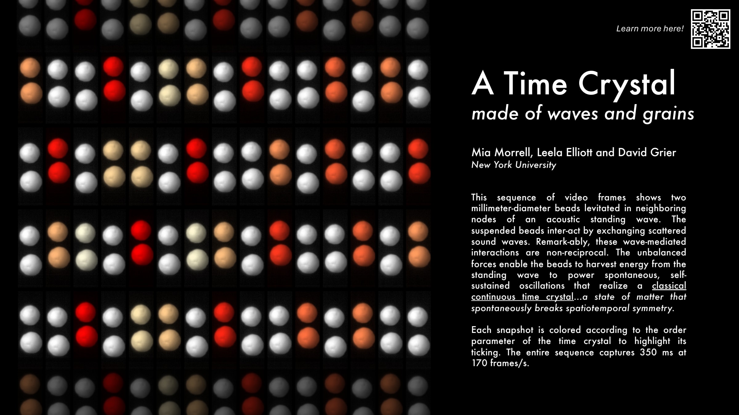 A time crystal made of waves and grains | Mia Morrell (New York University, mcm8850@nyu.edu)