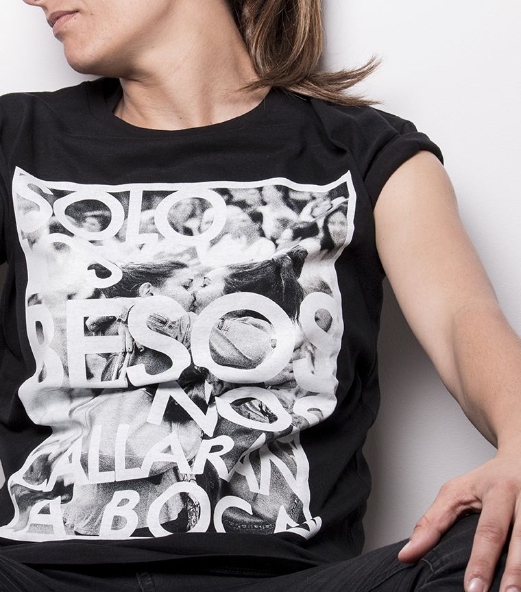 Camiseta Solo los besos nos callarán la boca