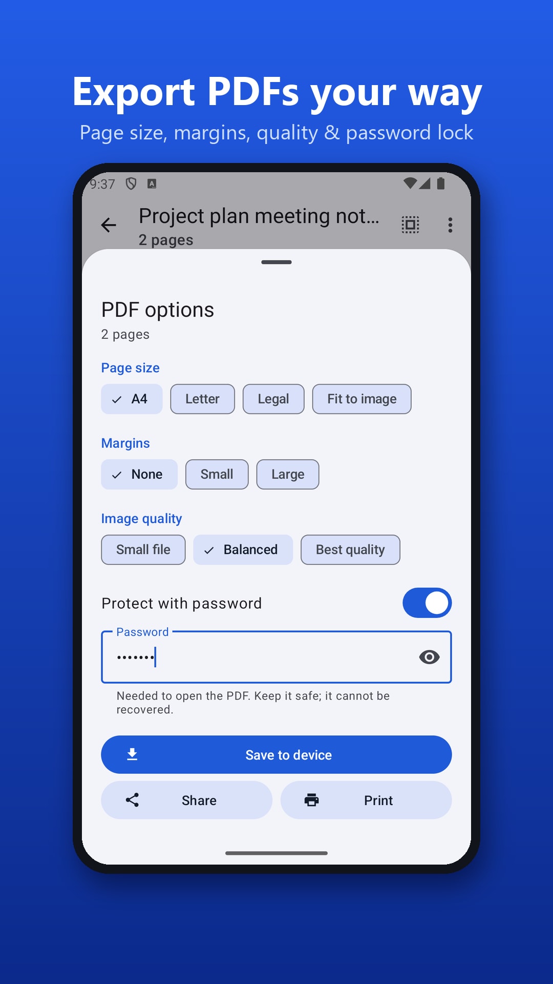ScanPro: PDF Document Scanner for Android — screen 6