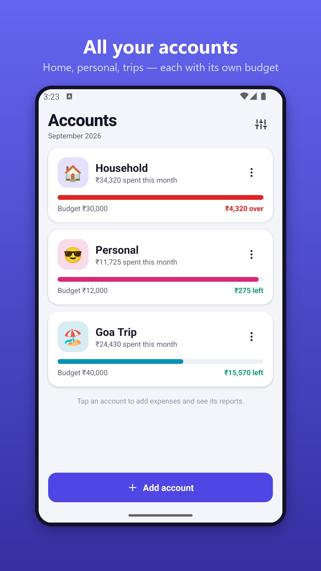 Expense Calculator & Budget for Android — screen 1