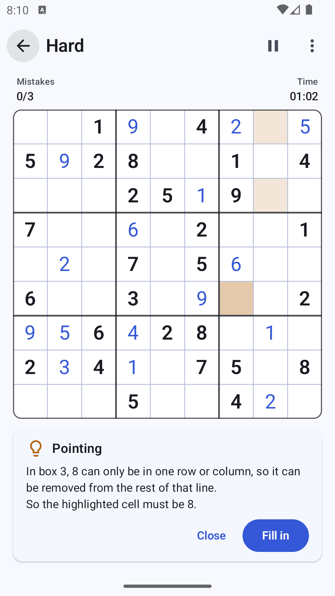 Sudoku – Classic Number Puzzle for Android — screen 2