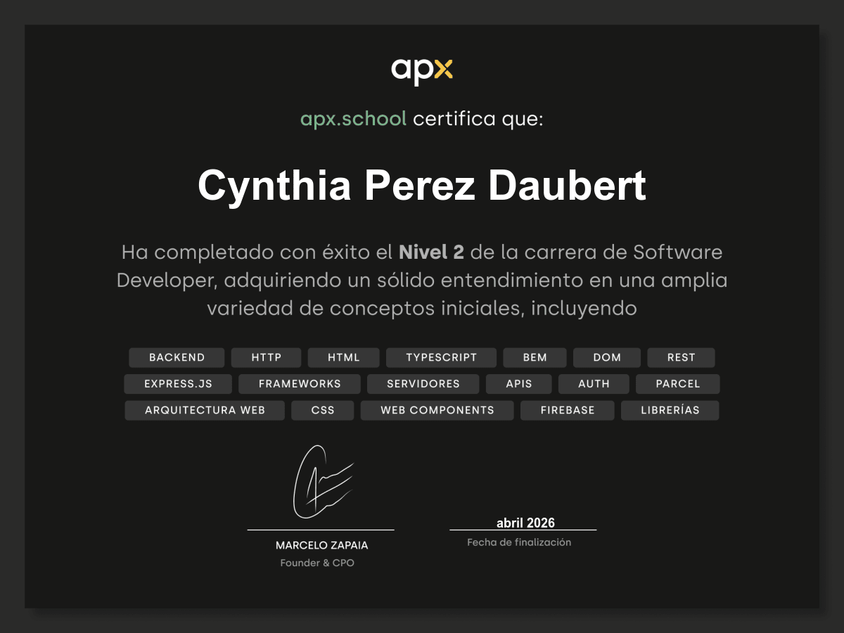 Certificado