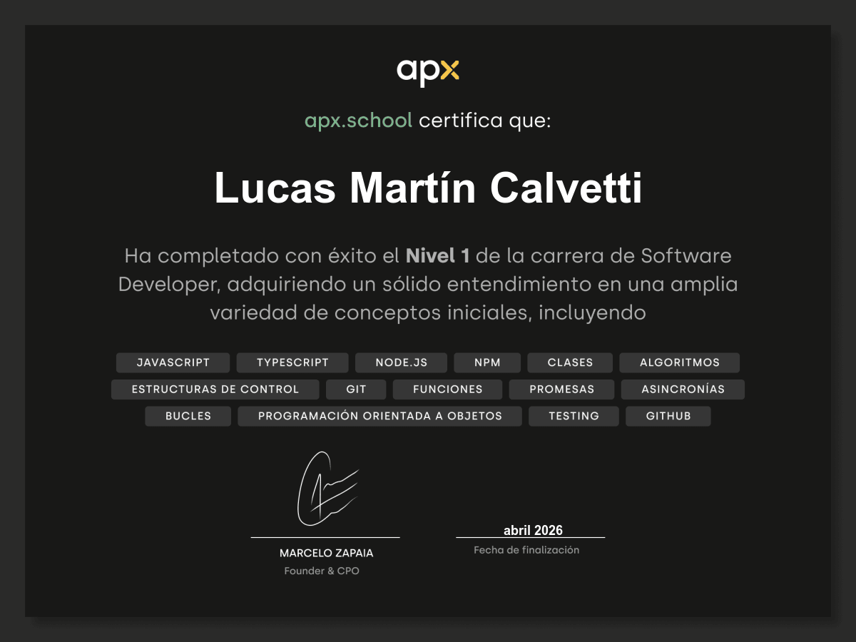 Certificado