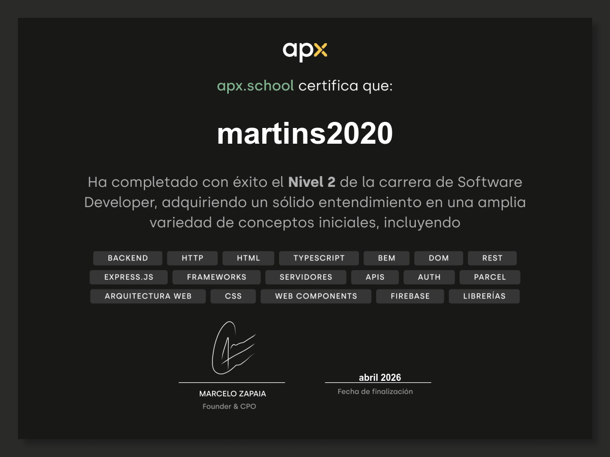 Certificado
