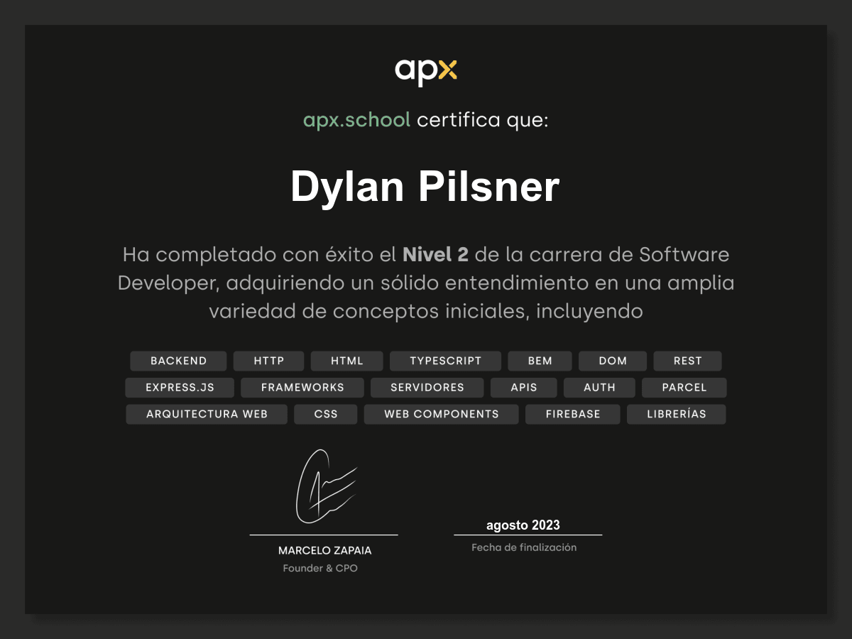 Certificado
