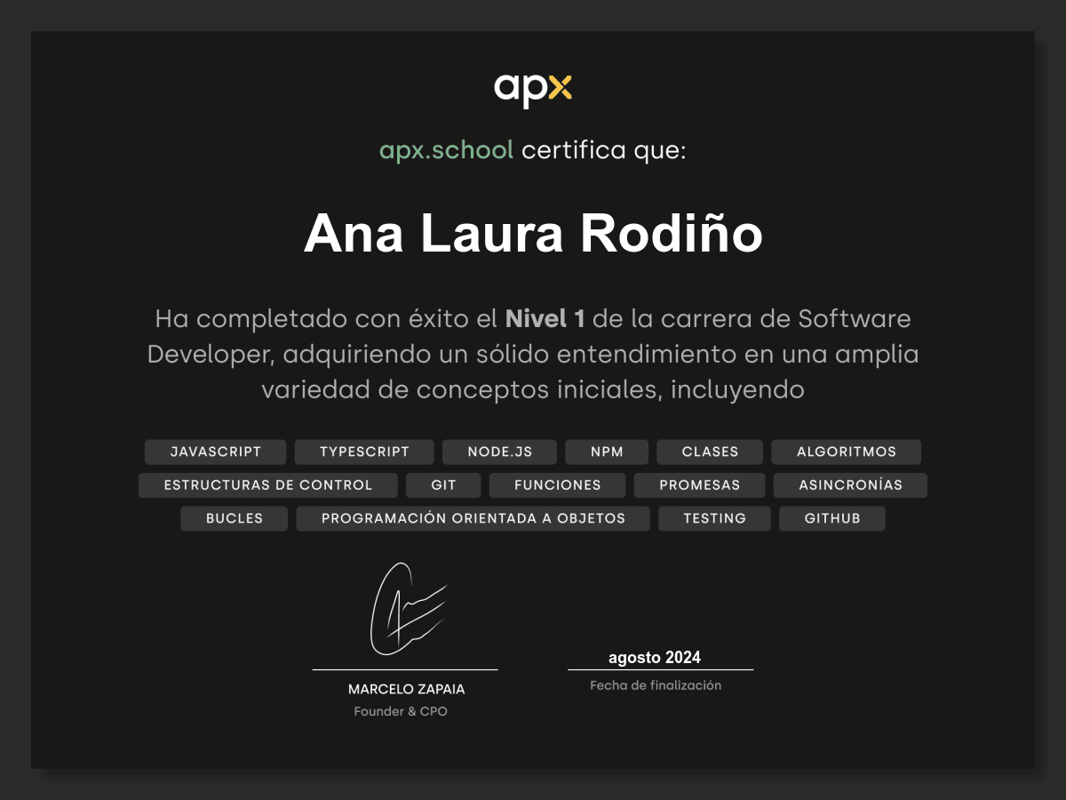 Certificado