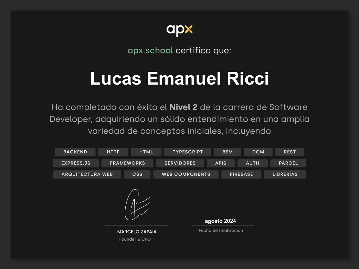 Certificado
