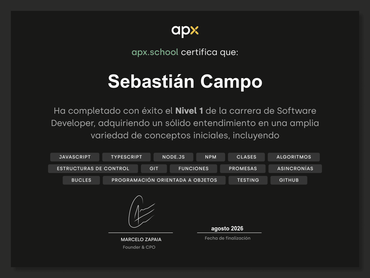 Certificado