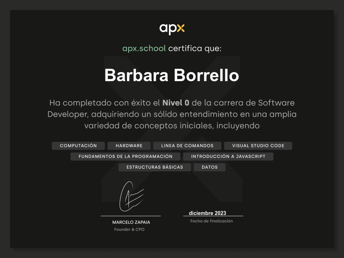 Certificado