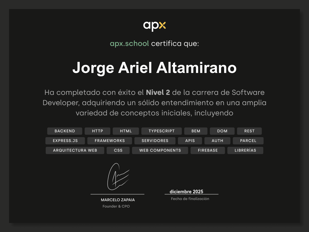 Certificado