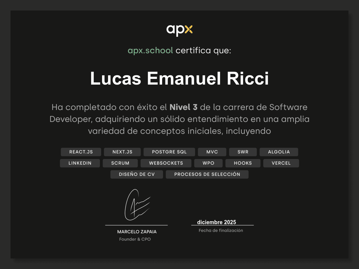 Certificado