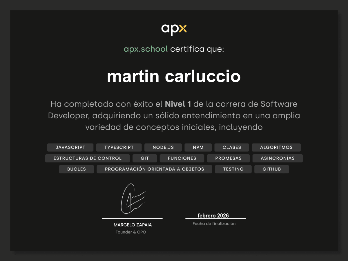 Certificado