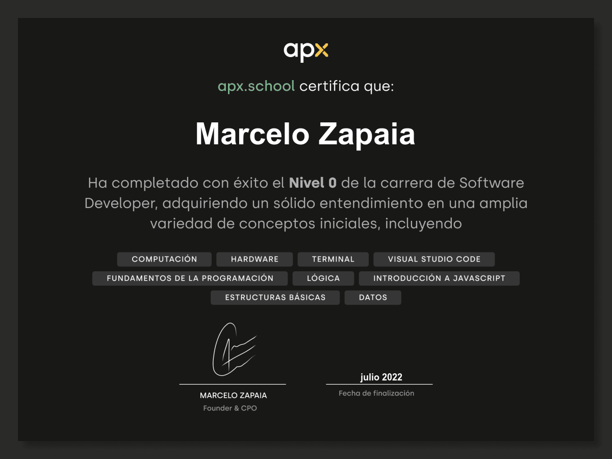 Certificado