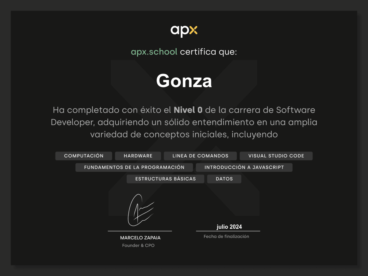 Certificado