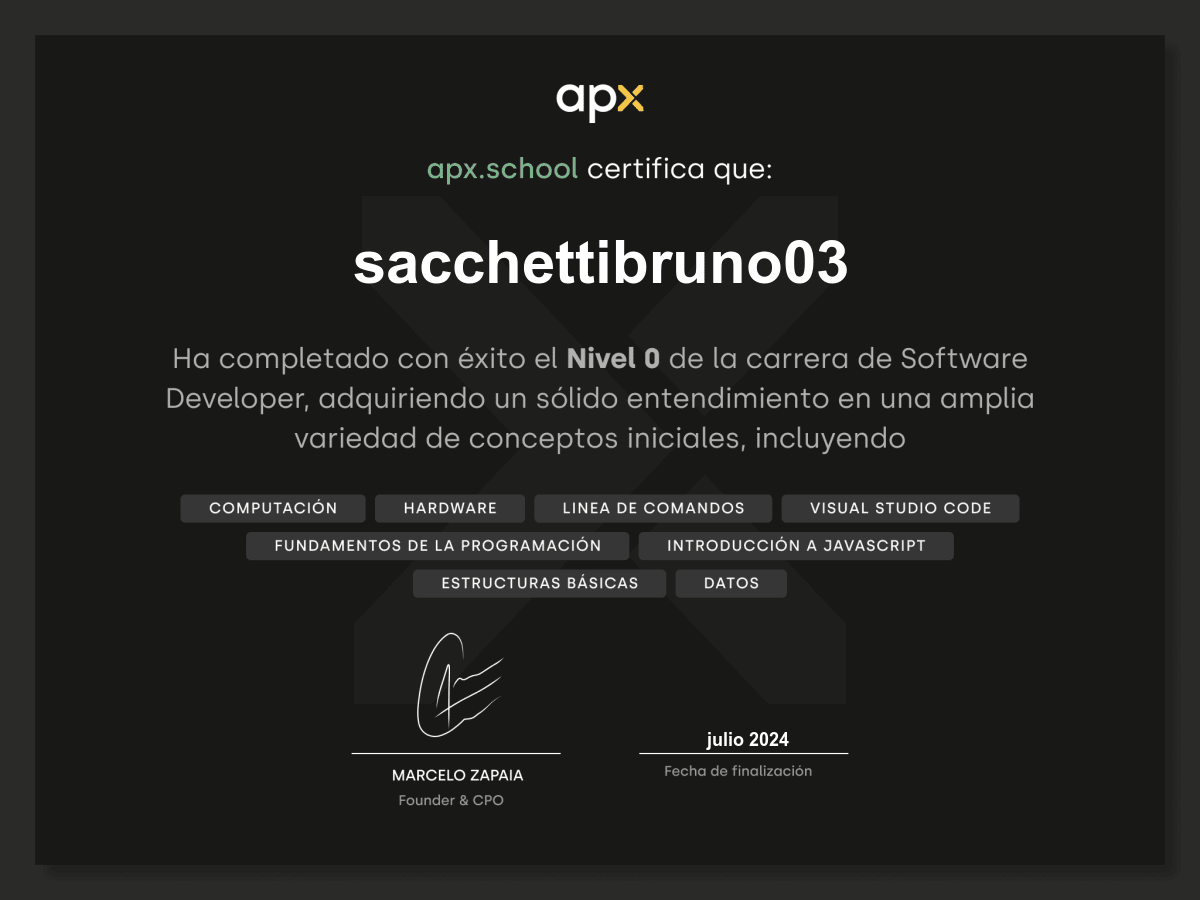 Certificado