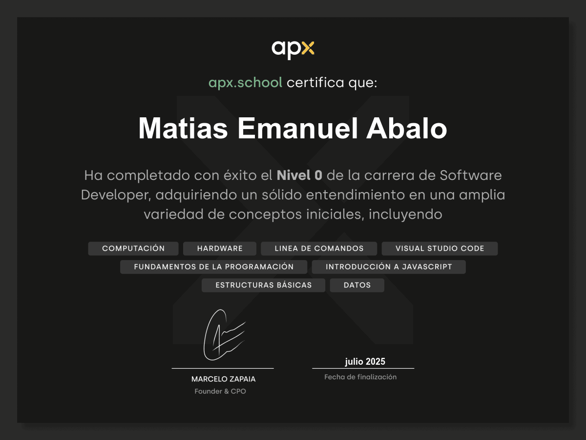 Certificado