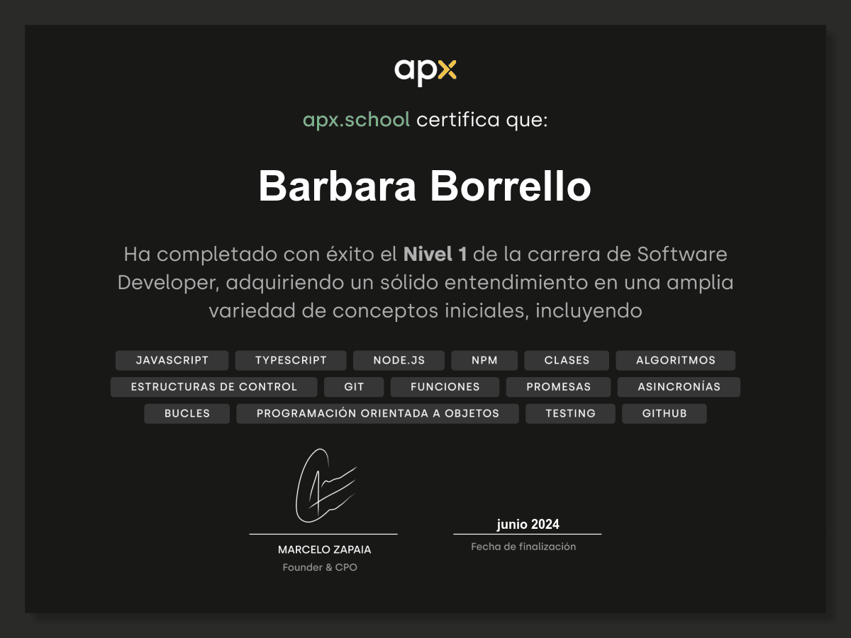 Certificado