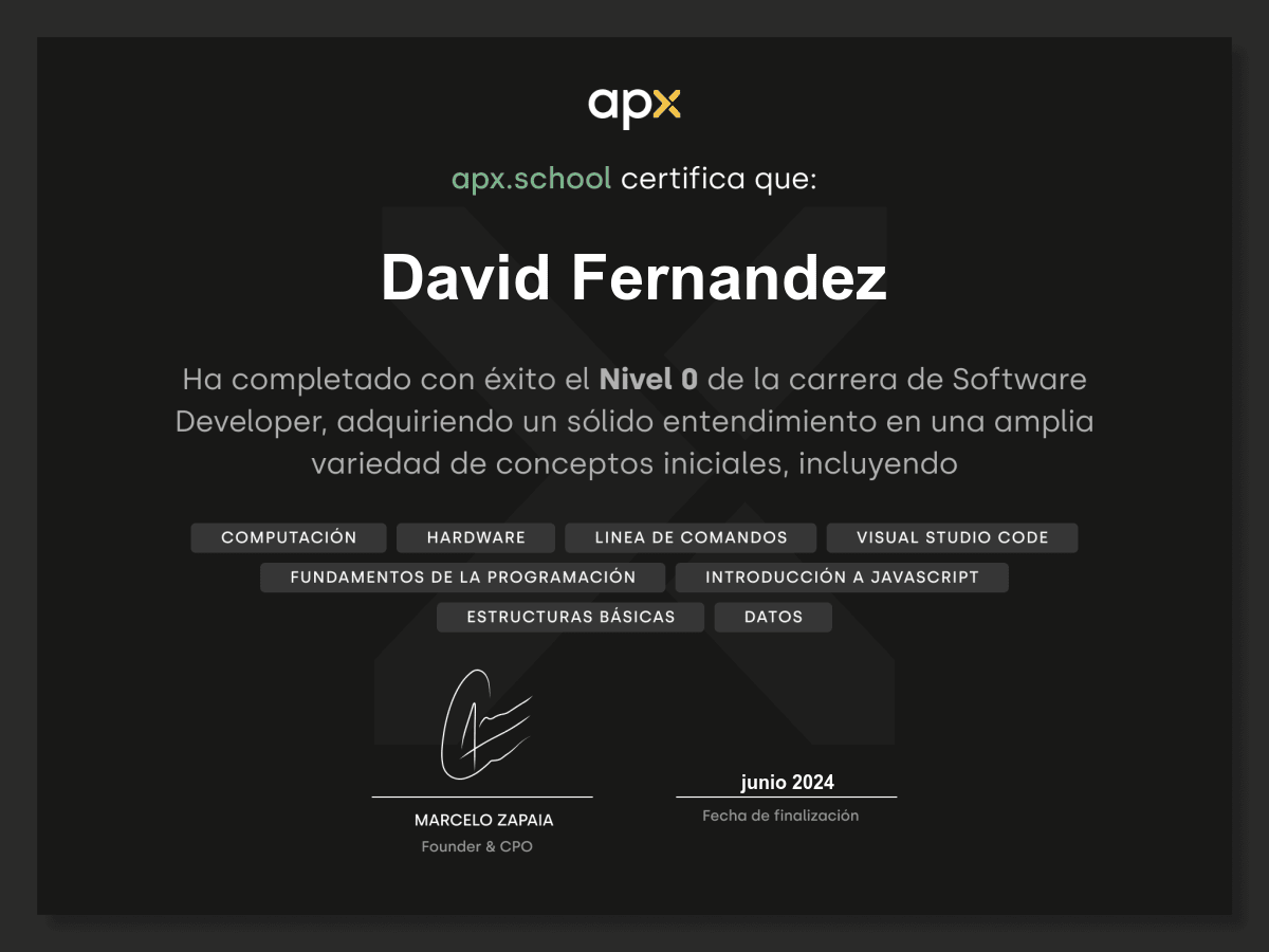 Certificado