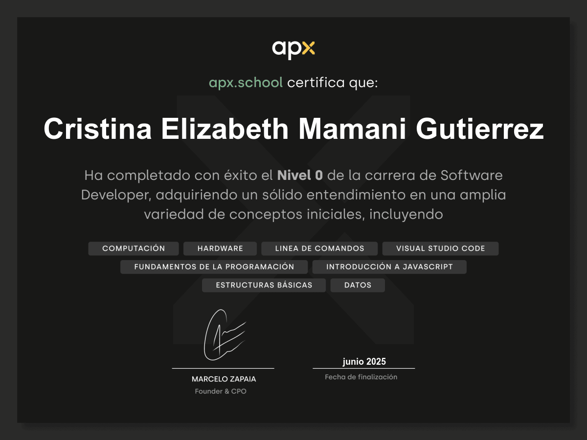 Certificado