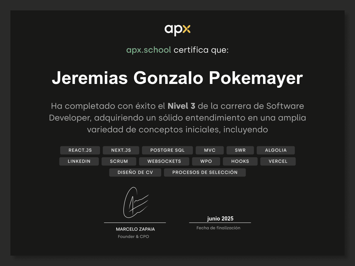 Certificado