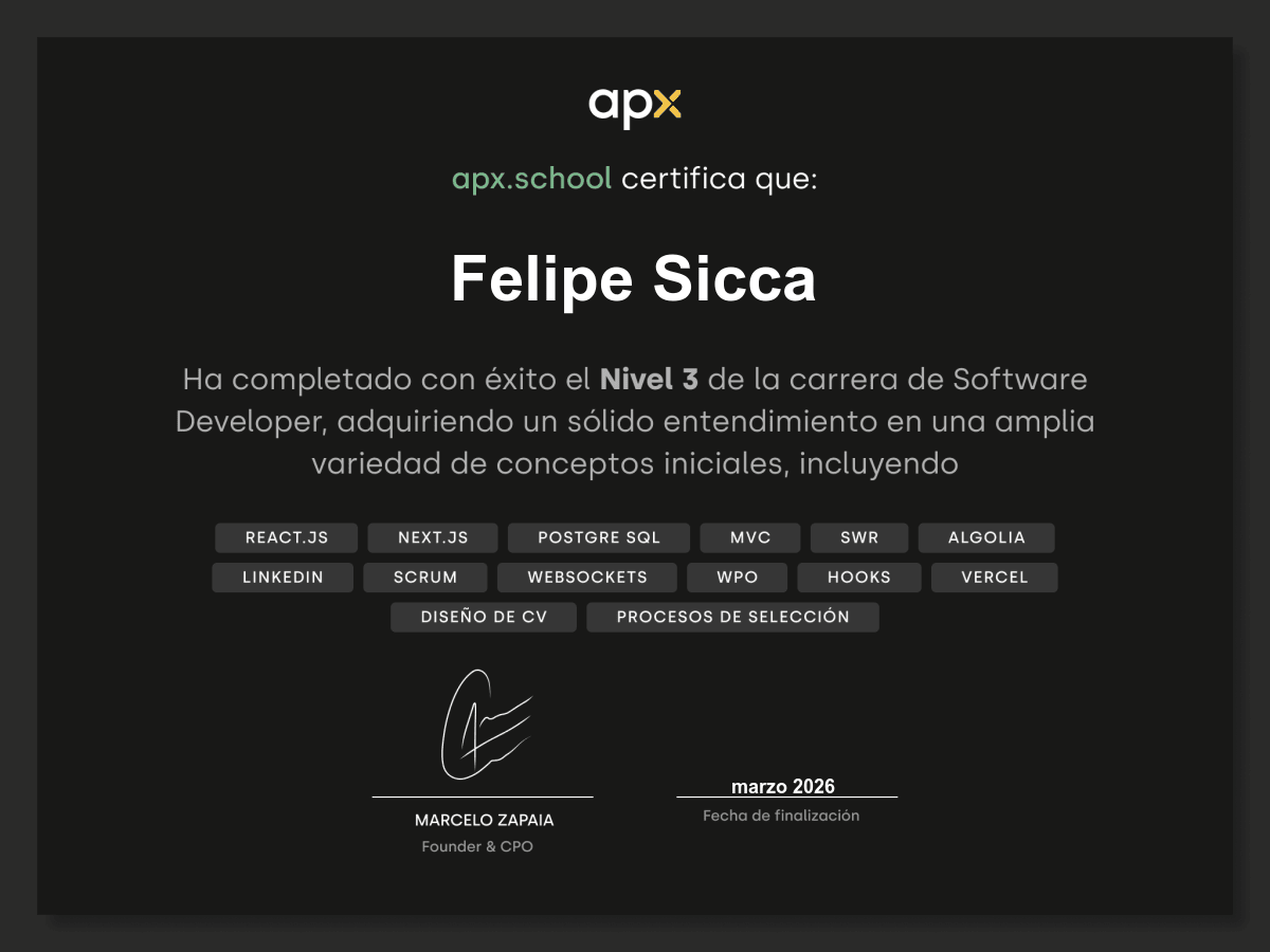 Certificado