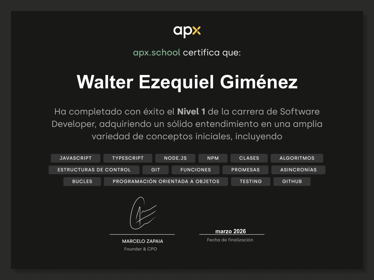 Certificado