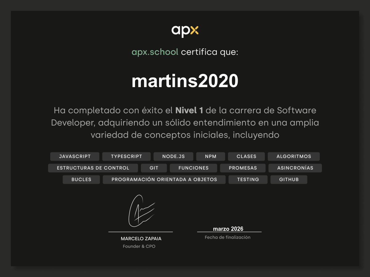 Certificado