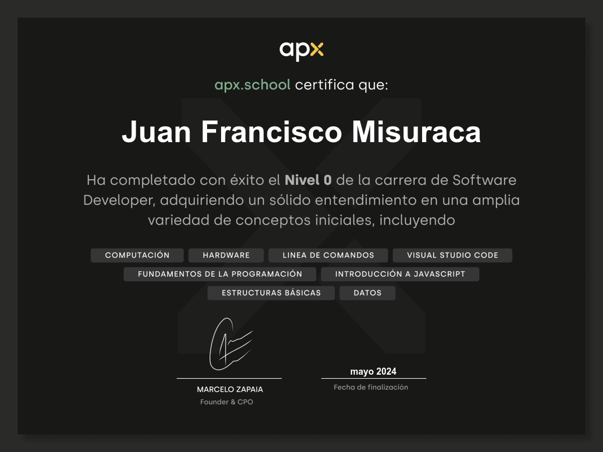 Certificado