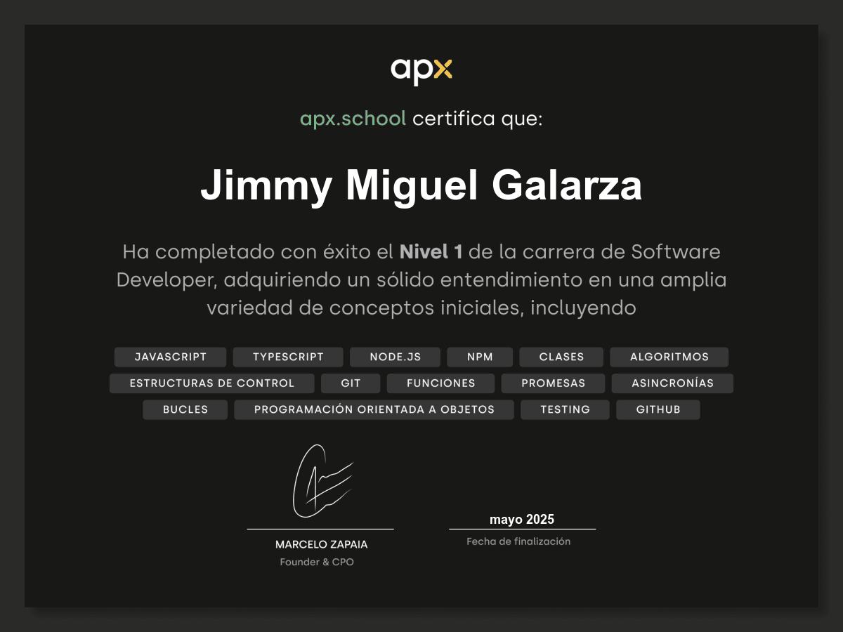Certificado