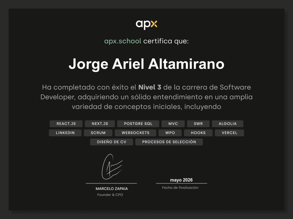Certificado